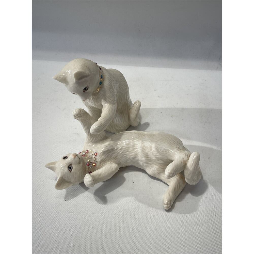 Lenox Playing Pat A Cake Cat Figurines - Picture 6 of 9